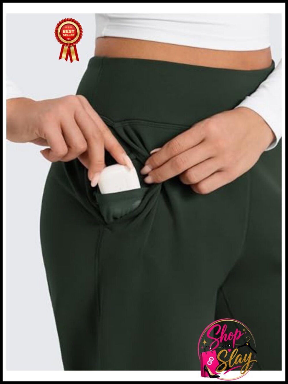 Fleece Lined Jogger 27.5" High Rise Yoga Casual Pants
